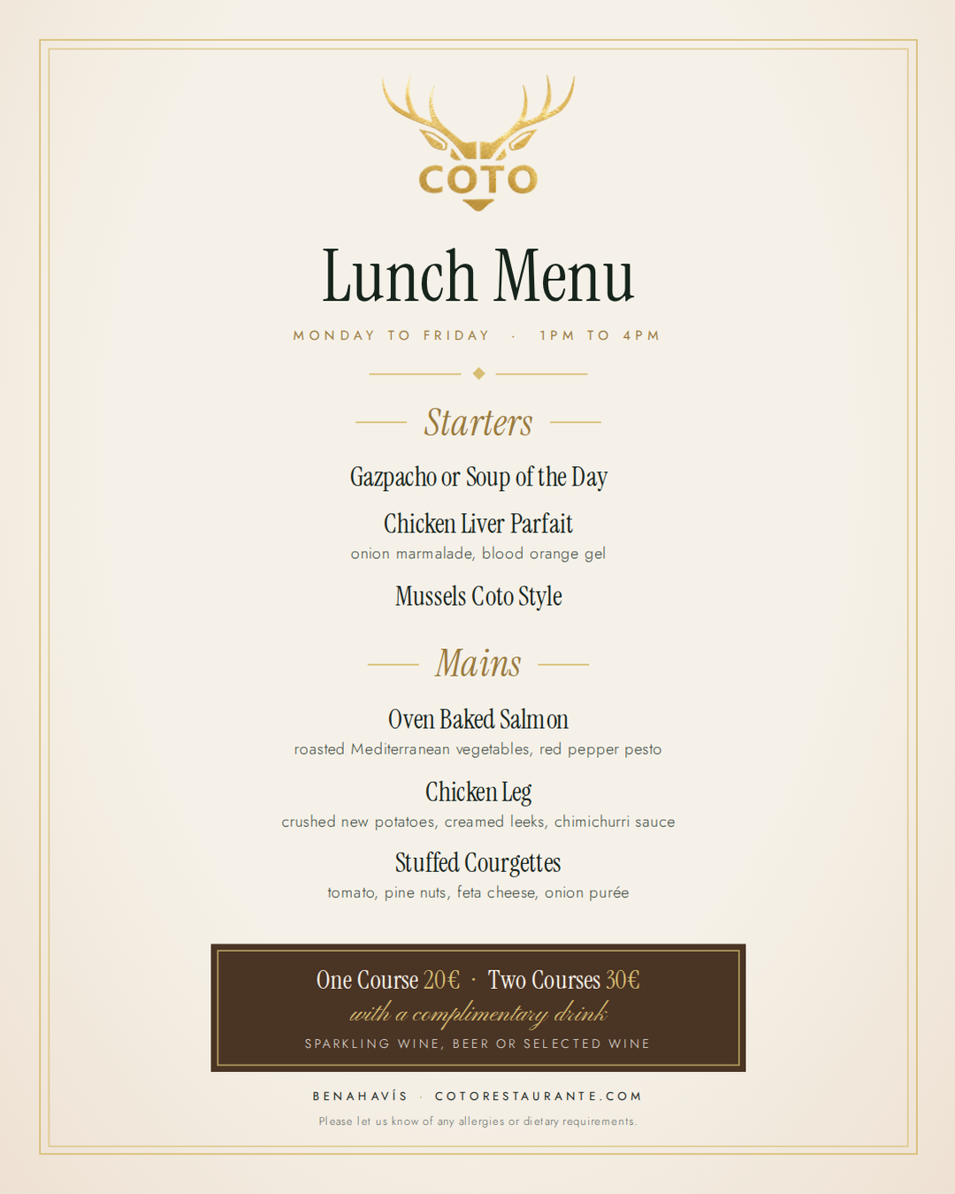 Lunch Menu